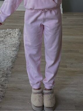 SKIMS Cotton Fleece Classic Jogger Cherry Blossom Pink - Small